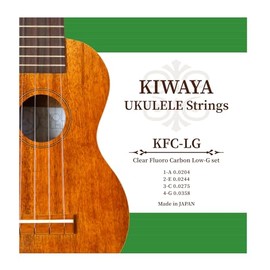 [KIWAYA] KFC-LG Fluorocarbon Strings Low-G Set (All Sizes Compatible, Ukulele Strings Clear)