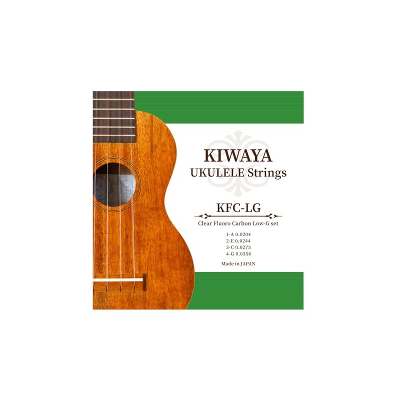 [KIWAYA] KFC-LG Fluorocarbon Strings Low-G Set (All Sizes Compatible, Ukulele