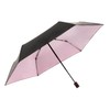 Knirps U.200 Ultra Light Duomatic Pocket Umbrella Black with Rose