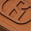 Hazzys (신세계센텀점)브라운 로고패치 소가죽 반지갑 HIWA5E530W1 (SHINSEGAE CENTUM) Brown Logo