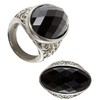 Widmann ? Gothic Ring With Gemma Unisex-adult, Black, One Size,