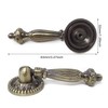 Honbay 2PCS Antique Style Bronze Metal Drawer Tear Drop Cabinet