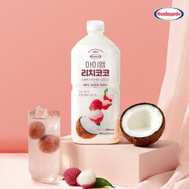 100% NFC Juiced Bonnelled I Am Fruit Juice Set 1L 6 Pieces (1 Lychee + 2 Carrots + 2 Tomatoes + 1 Green) / 100% NFC 착즙 보넬드 아이엠 과채 주스 세트 1L 6개 (리치 1+당근 2+토마토2+그린1)