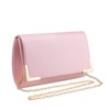 YYW Designer PU Leather Evening Bag for Women Briefcase Clutch
