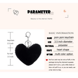 Cityelf Cute Faux Rabbit Fur Ball Pom Pom Keychain Car Key Ring Handbag Tote Bag Pendant Purse Charm