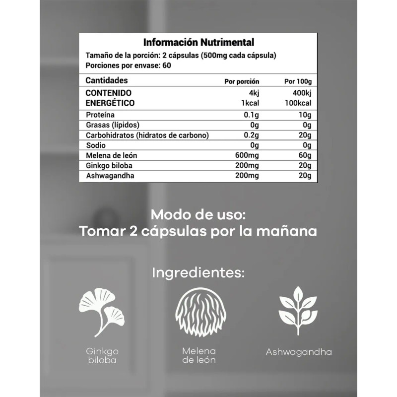 Fitlife Ashwa Root 2 Meses Lionzen 120 Cps