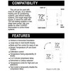 Lux Pro PSD111B Non-Programmable Thermostat for Home Use; 1 Heat,
