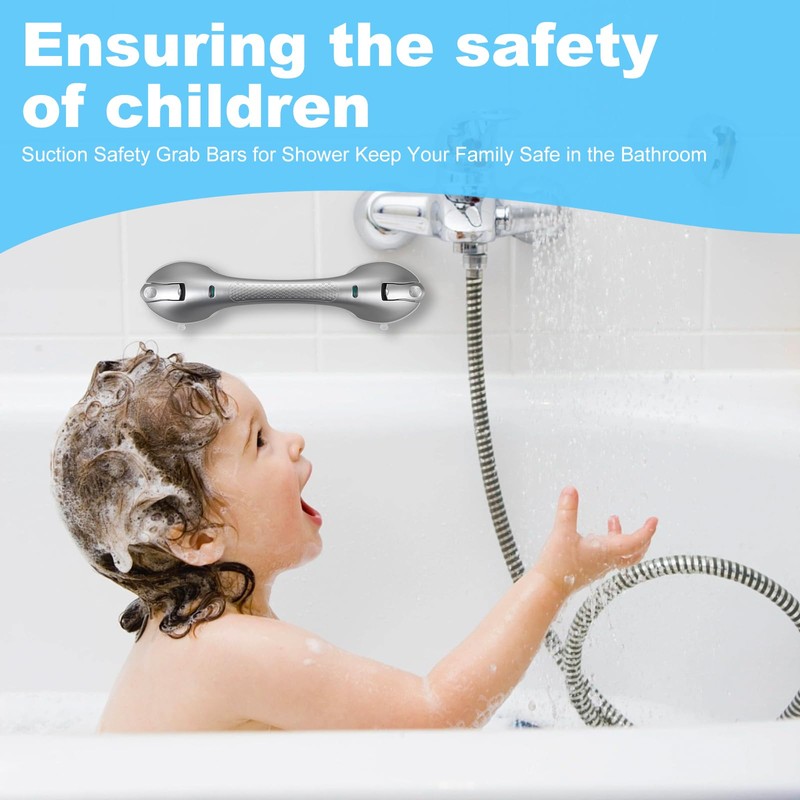 Daren Medical Suction Grab Bars for Bathtubs and Showers, Heavy