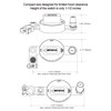 MOTOFLEX Battery Disconnect Switch 12V-48V Top Post Battery Quick Disconnect,