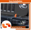 SQQP Bumper Tow Hook Covers 2Pcs Compatible with 2007-2018 Jeep