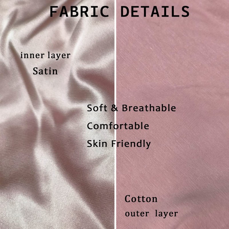 Belsen Satin Bonnet Silk Bonnet Sleep Cap Satin Lined Slouchy