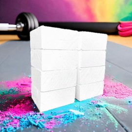 Gymnastic Chalk Block, Premium Taiwan Gymnastics Chalk Blocks, Pack of 8 Chalk Blocks, Powder Chalk for Gymnastics