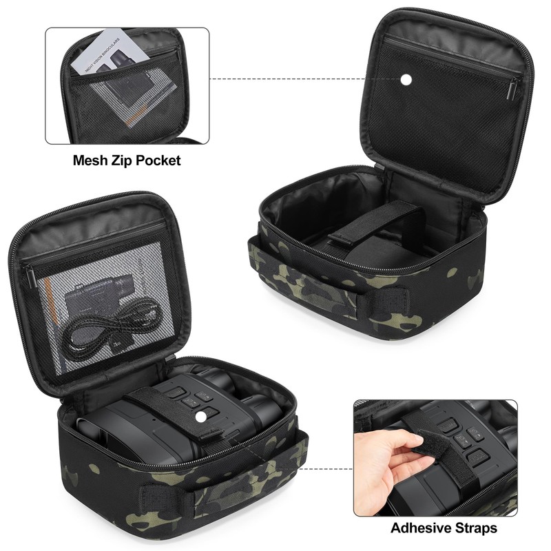 CURMIO Night Vision Goggles Carrying Case, Portable Storage Bag for