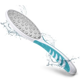 FVION Callus Rasp Foot File, Double-Sided Coarse Stainless Steel, Laser Foot Rasp Callus Remover for Pedicure and Foot Care with Ergonomic Handle