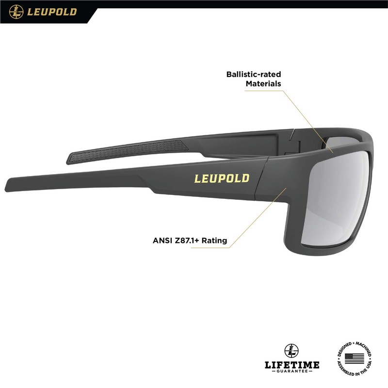 Leupold Switchback Performance Eyewear with Matte Black Frames and Shadow