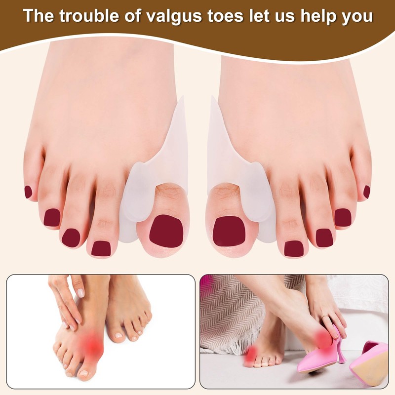 Bunion Cushion Protector and Big Toe Separator FOYOLO 8 Pack