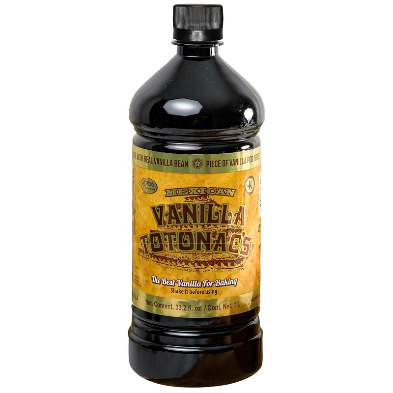 Mexican Vanilla Totonac’s - 33.2 Oz (1 Lt) Bottle -