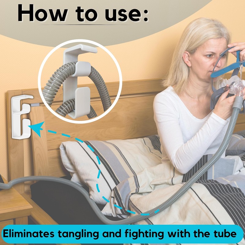 CPAP Hose Hanger Holder Hook Adjustable Removable Hose Organizer Mask