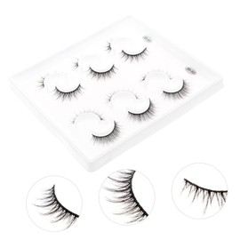 Ipetboom Elegant 6 Sets False Eyelashes Natural Makeup Realistic Girl Lashes Comfortable to Wear