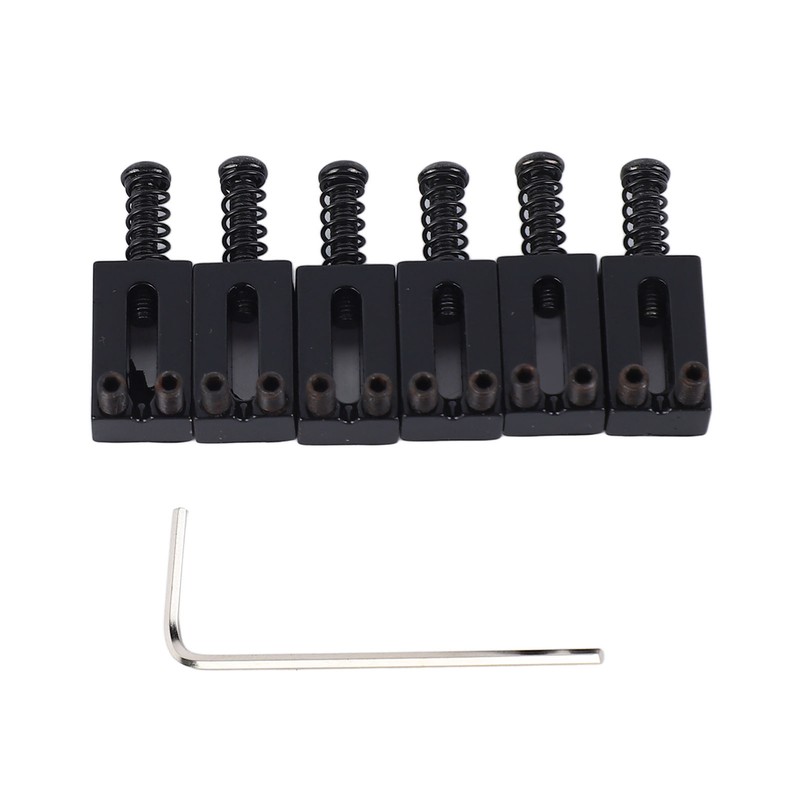 6 Pcs Electric Guitar Bridge Saddle Standard Zinc Alloy Guitar