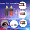 EIGHTNOO 4 Pcs Banana Plug Terminal 4mm Dual Female Banana