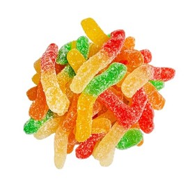 FirstChoiceCandy Sour Gummy Crawlers Candy (Aqua Sour Worms, 10 Pound (Pack of 1))