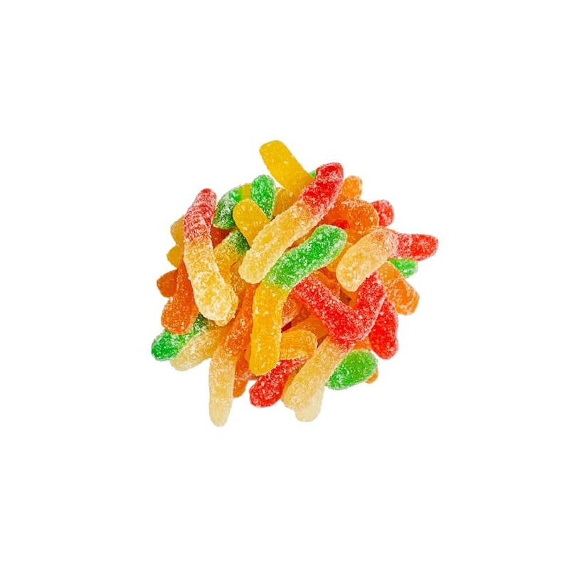 FirstChoiceCandy Sour Gummy Crawlers Candy (Aqua Sour Worms, 10 Pound