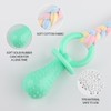 ktxaby 4 PCS Puppy Dog Teething Toys Rubber Puppy Dog