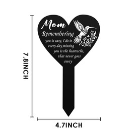 XCVXZCSDAF Bereavement Gifts for Loss of Father Grave Markers for Cemetery Sympathy Memorial Gifts for Loss of Dad Acrylic Grave Site Decorations for Cemetery