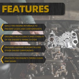 Dasbecan 25199424 Engine Timing Cover Compatible with Chevy Sonic 2012-2017, Chevy Cruze 2011-2016, Chevy Trax 2013-2020, Buick Encore 2013-2017 Replaces# 55562788