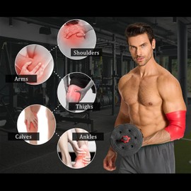 A-TAPE Muscle Floss Bands (5’ Ft Long X 2” inch Width)- Compression Bands - for Improving Movement, Increasing Circulation & Reducing Soreness (Red (Heavy))