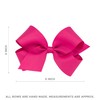 Wee Ones Girls' Classic Velvet Bow with Satin Lining, Satin