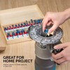 HILTEX 10108 Tungsten Carbide Router Bit Set, Woodworking Tools and