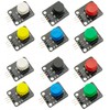 Yuuhseel 2 Sets Six Colors 12x12mm Big Button Module 3Pins