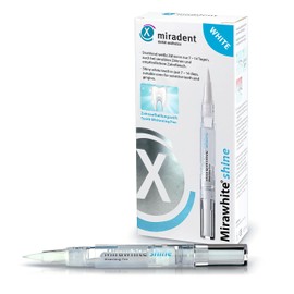 miradent Mirawhite Shine Whitening Gel 1.8 ml | Hygienic Pen Application | Whitening Effect | Teeth Whitening for White Teeth | Gentle Peroxide-free Teeth Whitening with Active Oxygen