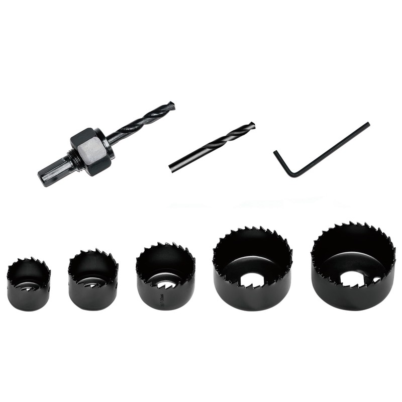 KATA 8PCS Hole Saw Kit 1" to 2-1/8"(25-54mm) Hole Saw