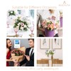 (12inch) - BEADNOVA Floral Card Holder Picks 50pcs 30cm Flower
