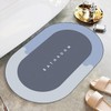 GNCLOUD Super Absorbent Floor Mat,Quick-Drying Non-Slip Diatom Mud Microfiber Bath