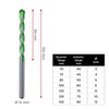 kwb Hardcut Granite Drill Bit Diameter 12 mm with Carbide