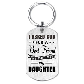Daughter Birthday Keychain - Gifts from Mom Dad - To My Daughter