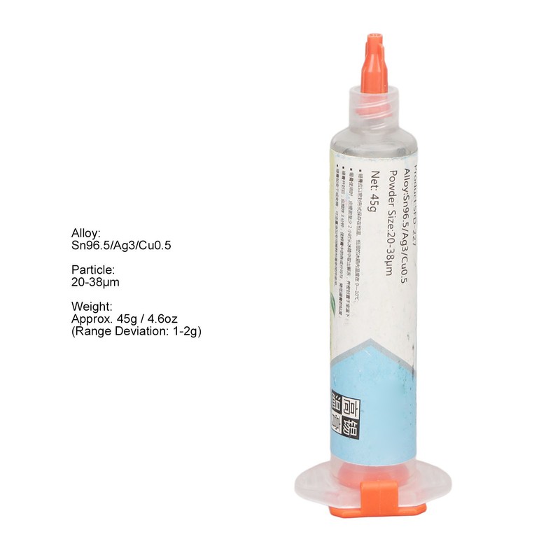 Tin Solder Paste Sn96.5 Ag3 Cu0.5 High Temperature Strong Adhesion