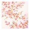Yamamoto Jin Shoten Yuzen Embroidered Handkerchief, Autumn Leaves A, Pink [1708-A] Japanese Pattern, Elegant, Made in Japan