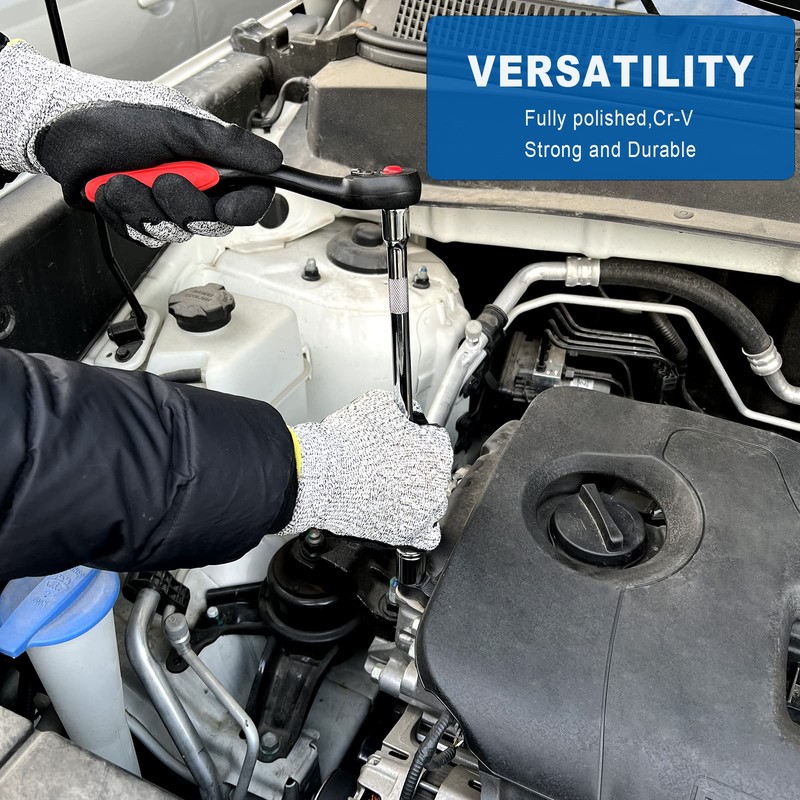 DAKCOS 1/4 Inch Drive Extension Bar Set 3 Pieces Socket