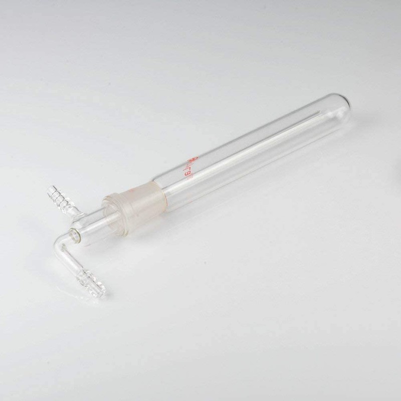 stonylab Glass Vacuum Cold Trap Bubbler with 10mm Serrated Hose,