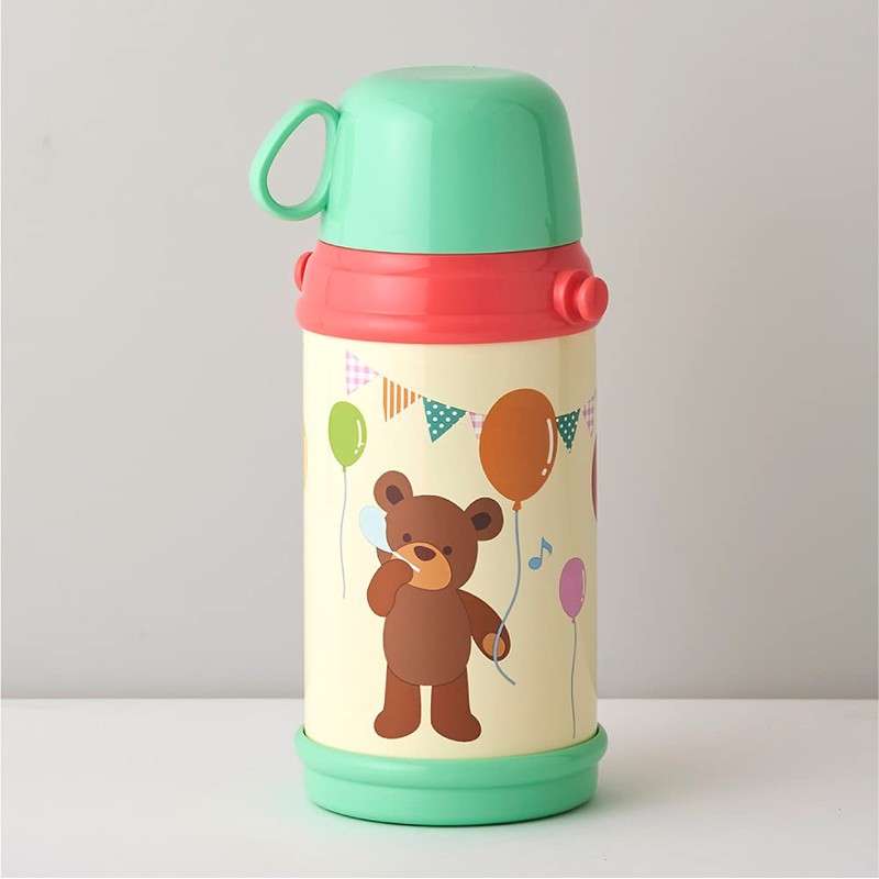 Doshisha Water Bottle, Kids Bottle, 2-Way Children's Water Bottle, 20.3