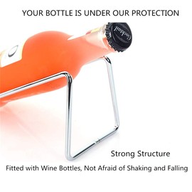 SuproBarware Wine Rack - Stainless Steel Single Wine Bottle Holder Set of 12, Stylish Wine Bottle Organizer Great for Wine Lovers, Countertop Liquor Bottle Stand Wine Organizer Rack for Dining Table