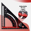 Dajianglx 12 Inch Aluminum Carpenter Square, Woodworking Adjustable Rafter Framing