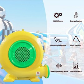 AKEYDIY Bounce House Blower, 750W Air Blower - Strong Wind and Great Heat Dissipation Perfect for Inflatable Water Slide, Bouncy Castle, Jump Slides, Arch, Inflatables