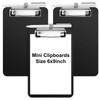 Sabary 3 Pack Bulk Mini Clipboards with Pen Holder Clip