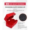 LEMSM Red Solid Power Cord Lock for Electrical Outlets
